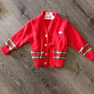 Lacoste IZOD vintage baby sweater 9-12